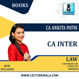 CA Inter Corporate & Other Law Books New Syllabus By CA Ankita Patni (For Nov 2022 & May/Nov 2023)
