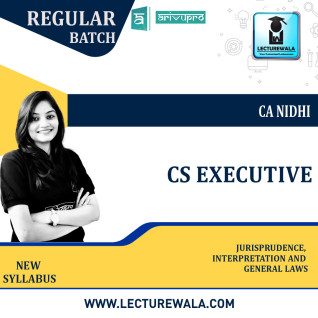 CS Executive Jurisprudence, Interpretation and General Laws Regular Course New Syllabus : Video Lecture + Study Material By CA NIDHI (For Dec. 2021 & June 2022 ) CS Executive Jurisprudence, Interpretation and General Laws Regular Course New Syllabus : Video Lecture + Study Material By CA NIDHI (For Dec. 2021 & June 2022 )