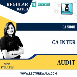 CA Inter Auditing and Assurance Course New Syllabus : Video Lecture + Study Material By CA Nidhi (For  Nov 2022 & May 2023 )