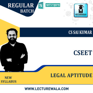 CSEET Legal Aptitude Regular Course New Syllabus : Video Lecture + Study Material By CS Sai Kumar (For Nov. 2021 & Jan 2022 ) CSEET Legal Aptitude Regular Course New Syllabus : Video Lecture + Study Material By CS Sai Kumar (For Nov. 2021 & Jan 2022 )