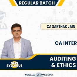 CA Sarthak Jain Auditing & Ethics Regular Online Classes For CA Inter: Google Drive & Pendrive Classes.