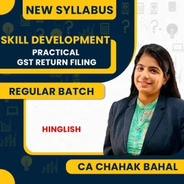 CA Chahak Bahal Practical GST Return Filing Course Skill Development Course : Pen Drive / Online Classes