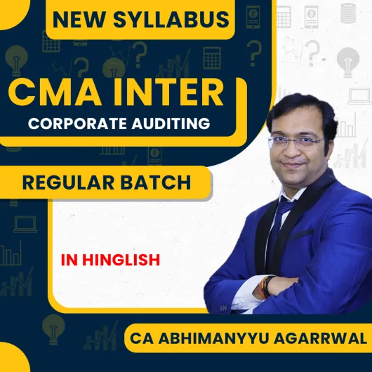 CA Abhimanyyu Agarrwal Corporate Auditing Regular Online Classes For CMA Inter : Google Drive/ Pen Drive.