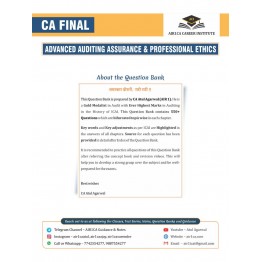 CA Atul Agarwal Auditing Question Book For CA Final: Study Material