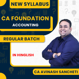 CA Avinash Sancheti Accounting Regular Batch For CA Foundation 
