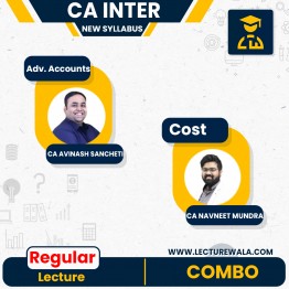CA Inter Combo Adv. Accounts & Cost (Group 1) New Syllabus Regular Course By CA Avinash Sancheti & CA Navneet Mundra:  Online Classes