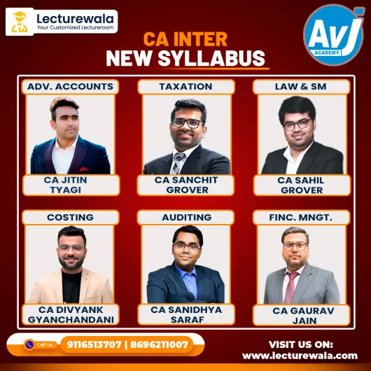 AVJ Academy All Subject Repeaters Batch For CA Inter : Google Drive Classes.