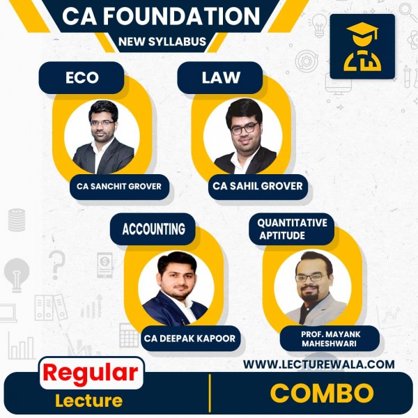 CA Foundation All Subject Combo  Regular Course: by AVJ Academy: Pen drive / online classes.