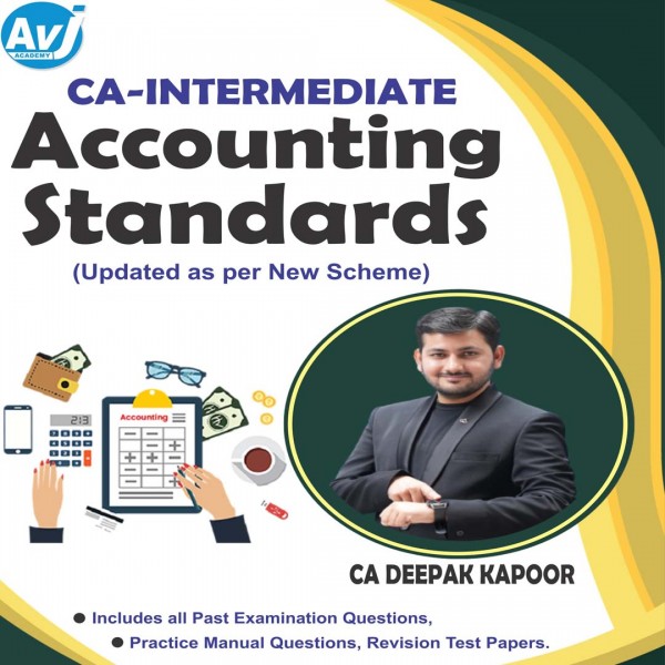 CA Inter Group-1 Accounts (1st Edition) : Study Material By CA Deepak Kapoor (June 2024)