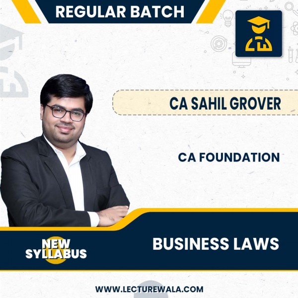 CA Foundation Business Law Regular Course by CA Sahil Grover : Pen Drive & Google Drive.