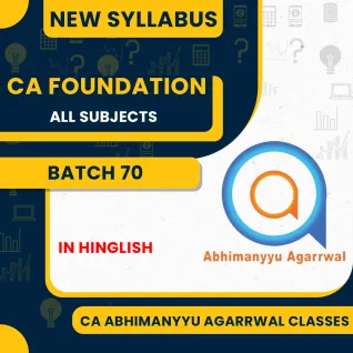 Abhimanyu Aggarwal Classes All Subject BATCH 70 For CA Foundation : Live Online classes Abhimanyu Aggarwal Classes All Subject BATCH 70 For CA Foundation : Live Online classes