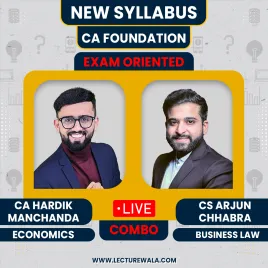 CA Foundation Economics &amp; Business Laws Exam-Oriented Combo by BB Virtuals CA, CS Arjun Chabra, Prof Hardik manchanda