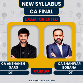 CA AKSHANSH GARG INDIRECT TAX AND DT BY CA BHANWAR BORANA EXAM-ORIENTED BATCH FOR CA FINAL CA AKSHANSH GARG INDIRECT TAX AND DT BY CA BHANWAR BORANA EXAM-ORIENTED BATCH FOR CA FINAL