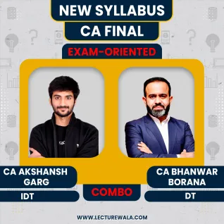 CA AKSHANSH GARG INDIRECT TAX AND DT BY CA BHANWAR BORANA EXAM-ORIENTED BATCH FOR CA FINAL CA AKSHANSH GARG INDIRECT TAX AND DT BY CA BHANWAR BORANA EXAM-ORIENTED BATCH FOR CA FINAL