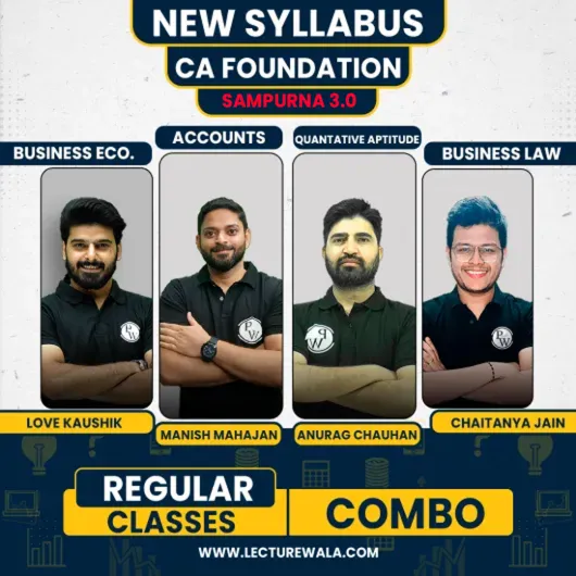 CA Foundation Sampurna 3.0 Batch For Jan 2026 By PW :- Online Classes