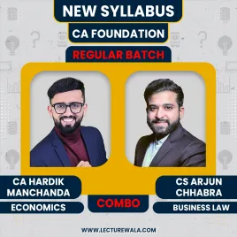 CA Foundation Economics &amp; Business Laws Regular Batch Combo By CA Arjun Chhabra &amp; CA Hardik Manchanda 