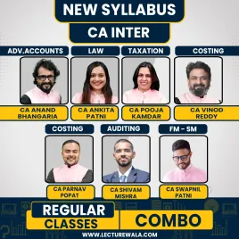 CA Inter Both Group Combo Regular Live Course By Swapnil patni classes : Pen drive / Online classes.