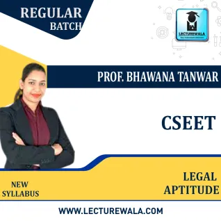 CSEET Legal Aptitude Regular Course : Video Lecture + Study Material By Prof. Bhawana Tanwar (For July. 2021) CSEET Legal Aptitude Regular Course : Video Lecture + Study Material By Prof. Bhawana Tanwar (For July. 2021)