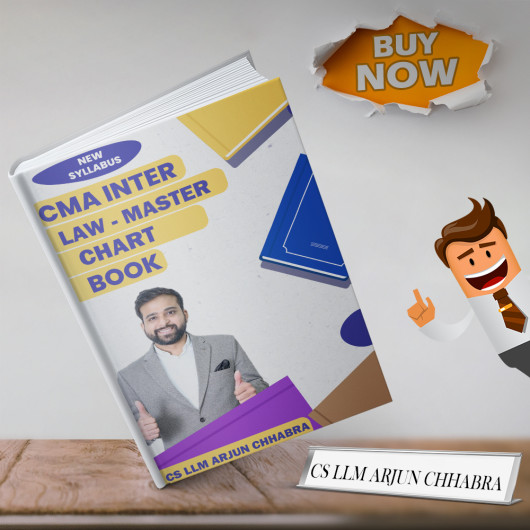 CMA Inter LAW MASTER CHART BOOK By CS LLM Arjun Chhabra : Study Material