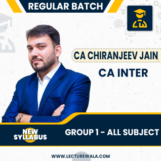 CA Inter Group 1 All Sujects - New syllabus (May 24) In English By CA Chiranjeev Jain : Online classes.  CA Inter Group 1 All Sujects - New syllabus (May 24) In English By CA Chiranjeev Jain : Online classes.