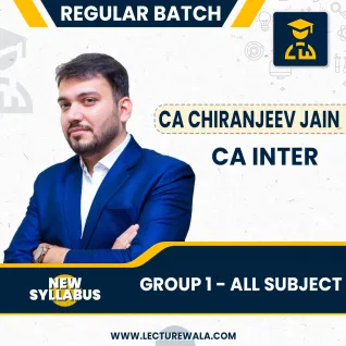 CA Inter Group 1 All Sujects - New syllabus (May 24) In English By CA Chiranjeev Jain : Online classes.  CA Inter Group 1 All Sujects - New syllabus (May 24) In English By CA Chiranjeev Jain : Online classes.