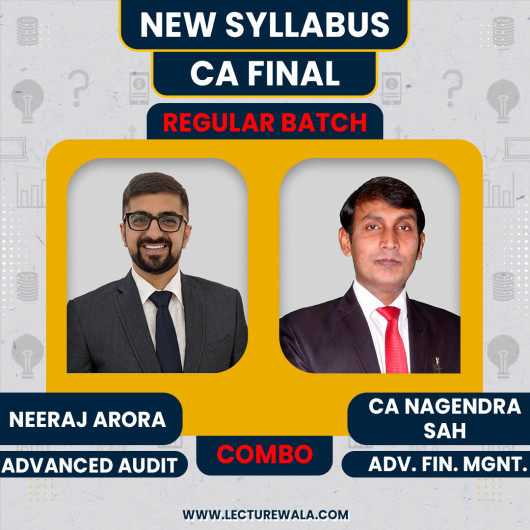 CA Nagendra Sah AFM & Neeraj Arora Audit Combo Regular Online Classes : Online Classes CA Nagendra Sah AFM & Neeraj Arora Audit Combo Regular Online Classes : Online Classes