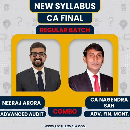 CA Nagendra Sah AFM & Neeraj Arora Audit Combo Regular Online Classes : Online Classes