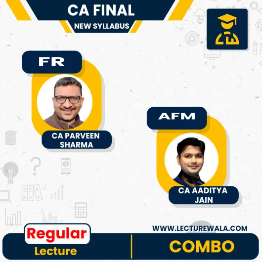 CA FINAL FR AFM Combo (NEW SCHEME) BY CA PARVEEN SHARMA & CA AADITYA JAIN