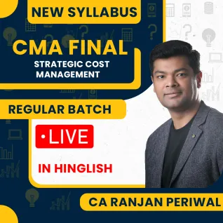 CA Ranjan Periwal Strategic Cost Management ( SCM ) Regular Online Classes For CMA Final : Online Classes CA Ranjan Periwal Strategic Cost Management ( SCM ) Regular Online Classes For CMA Final : Online Classes