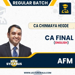  CA Final_Paper 2 – Advanced Financial Management Regular Batch New Syllabu : By CA Chinmaya Hegde : Pen drive / online classes