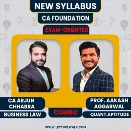  CA Foundation Business Law &amp; Math Exam-Oriented Combo by BB Virtuals.