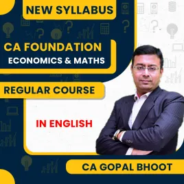 CA Foundation New Scheme Economics and Maths Full Course Combo By CA Gopal Bhoot CA Foundation New Scheme Economics and Maths Full Course Combo By CA Gopal Bhoot