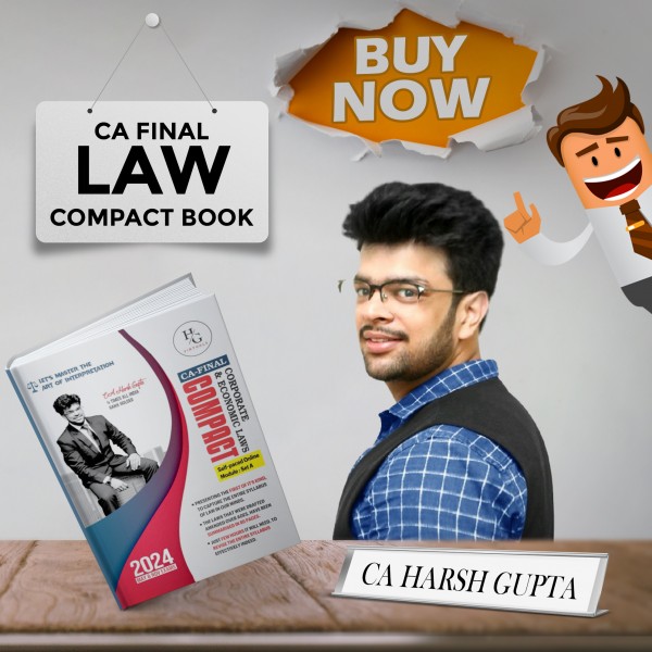 CA Harsh Gupta Corporate & Economic Laws Compact Book For CA Final: Study Material