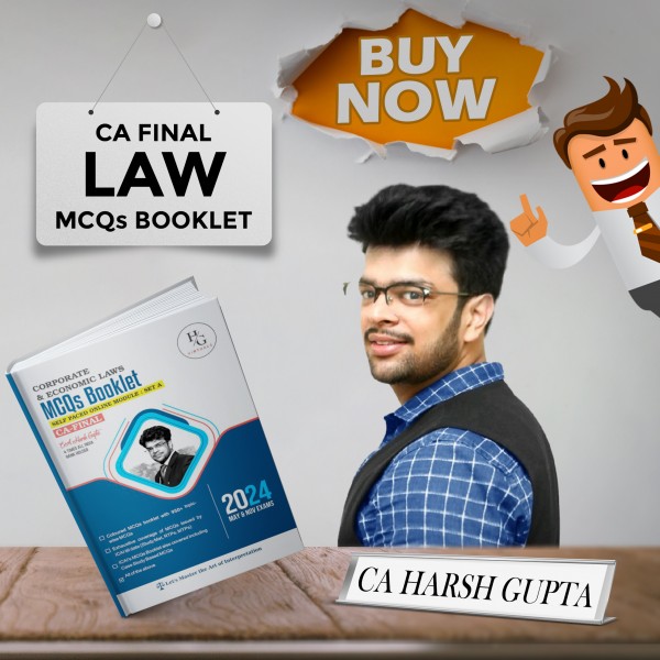 CA Harsh Gupta Corporate & Economic Laws MCQs Booklet For CA Final: Study Material