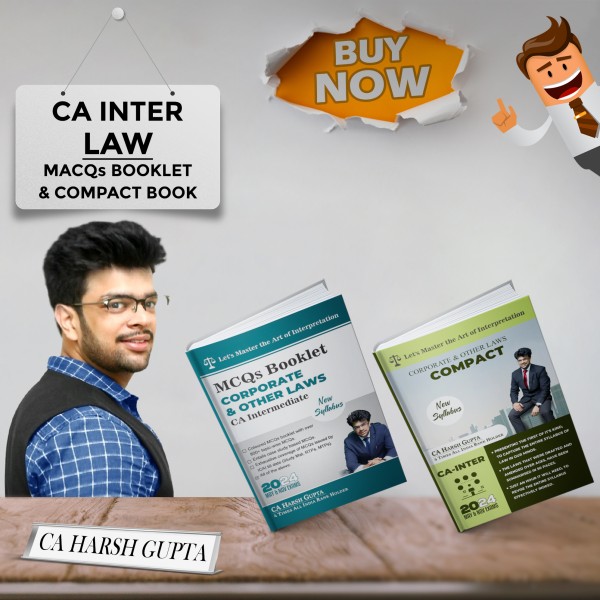 CA Harsh Gupta Corporate & Other Laws MCQs Book & Compact Book Set For CA Inter: Study Material