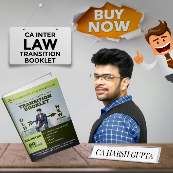 CA Harsh Gupta Corporate & Other Laws Transition Booklet For CA Inter: Study Material