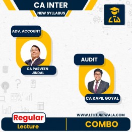 CA Inter Audit & Adv. Accounts  Regular Course BY  CA Kapil Goyal And CA Parveen Jindal: Google Drive / Pen Drive 