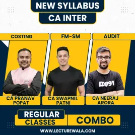 CA Pranav Popat Costing & CA Swapnil Patni FM-SM & CA Neeraj Arora Audit Regular BatchCombo Classes For Ca Inter CA Pranav Popat Costing & CA Swapnil Patni FM-SM & CA Neeraj Arora Audit Regular BatchCombo Classes For Ca Inter
