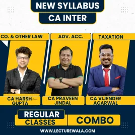 CA Harsh Gupta & CA Praveen Jindal & CA Vijender Agarwal Group-1 Combo Regular Online Classes For CA Inter: Google Drive Classes CA Harsh Gupta & CA Praveen Jindal & CA Vijender Agarwal Group-1 Combo Regular Online Classes For CA Inter: Google Drive Classes