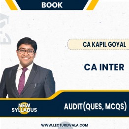 CA Inter AUDIT MCQ & QUESTION BANK SET By CA Kapil Goyal ; Study Material.