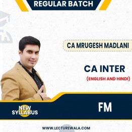 CA Inter New Syllabus FM Regular Course  By CA Mrugesh Madlani: Pen Drive / Online Classes