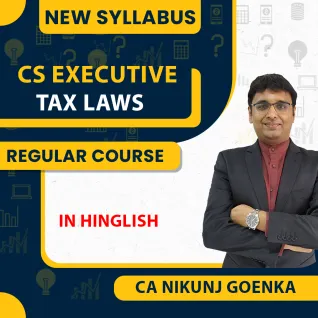 CA Nikunj Goenka Tax Law Regular Online Classes For CS Executive: Google Drive/ Pen drive classes. CA Nikunj Goenka Tax Law Regular Online Classes For CS Executive: Google Drive/ Pen drive classes.