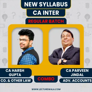 CA Harsh Gupta Law & CA Praveen Jindal ADV. ACC. Combo Regular Online CA Inter Group 1 Combo : Google Drive Classes CA Harsh Gupta Law & CA Praveen Jindal ADV. ACC. Combo Regular Online CA Inter Group 1 Combo : Google Drive Classes