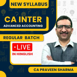 CA Parveen Sharma Advanced Accounting (Live Blended batch ) Regular Online Classes For CA Inter