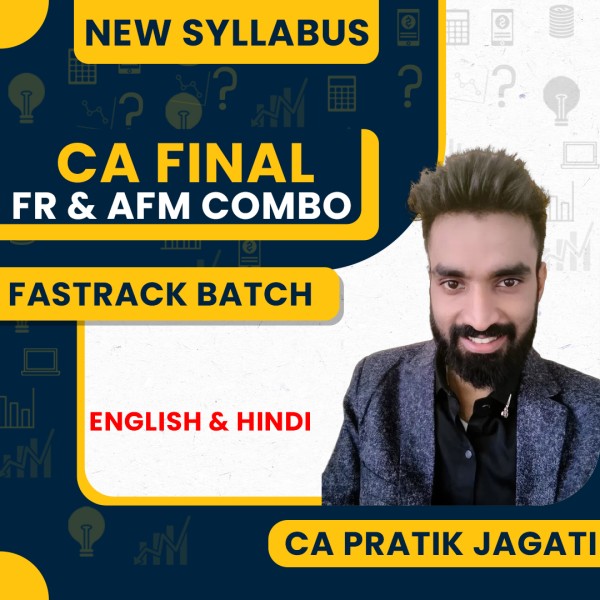 CA Pratik Jagati FR & AFM Combo Fastrack Online Classes For CA Final: Online Classes