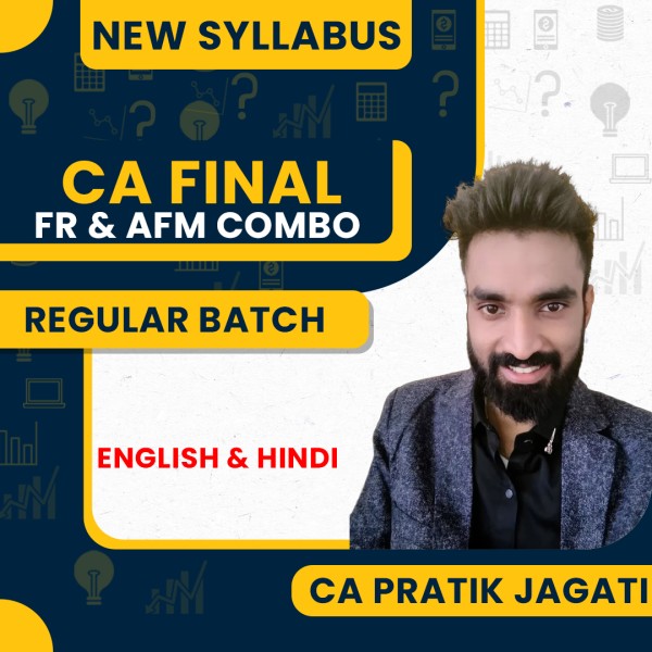 CA Pratik Jagati FR & AFM Combo Regular Online Classes For CA Final: Online Classes