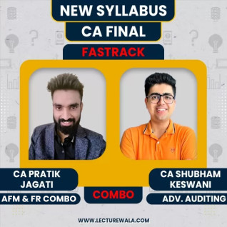 CA Pratik Jagati AFM-FR & Shubham Keshwani Audit Fastrack Online Classes For CA Final: Online Classes CA Pratik Jagati AFM-FR & Shubham Keshwani Audit Fastrack Online Classes For CA Final: Online Classes