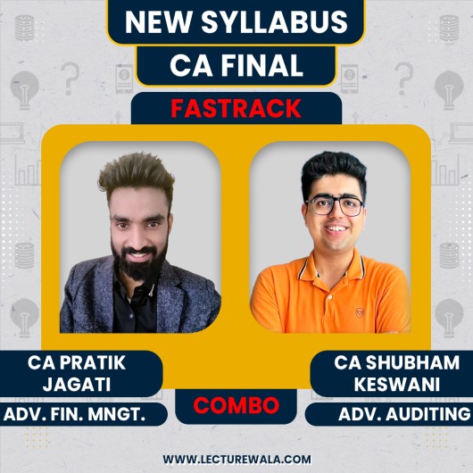 CA Pratik Jagati AFM & Shubham Keshwani Audit Fastrack Online Classes For CA Final: Online Classes