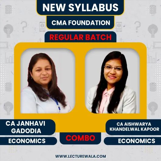 CMA Foundation New Syllabus Paper 4 – Fundamentals of Business Economics And Management Regular Course By CA Aishwarya Khandelwal Kapoor, Janhavi Gadodia: Pen Drive / Online Classes