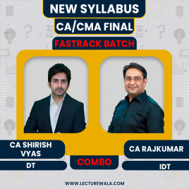 CA Shirish Vyas DT &amp; CA Rajkumar IDT Combo Fastrack Online Classes For CA/CMA Final : Google Drive &amp; Pen Drive Classes.